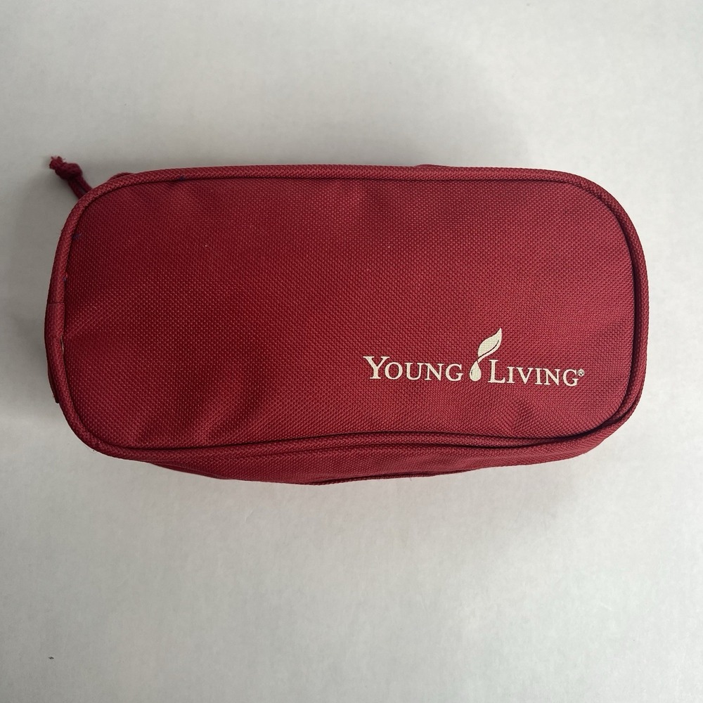 Young Living Empty 10 Essential Oil Zippered Case Pouch Travel Hard To Find.